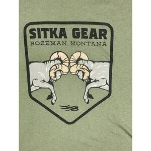 Sitka Shirt Mens 2XL XXL OD Green Cotton Blend Performance Hunting Outdoors Tee